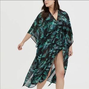 Torrid tropical swim cover up 5/6